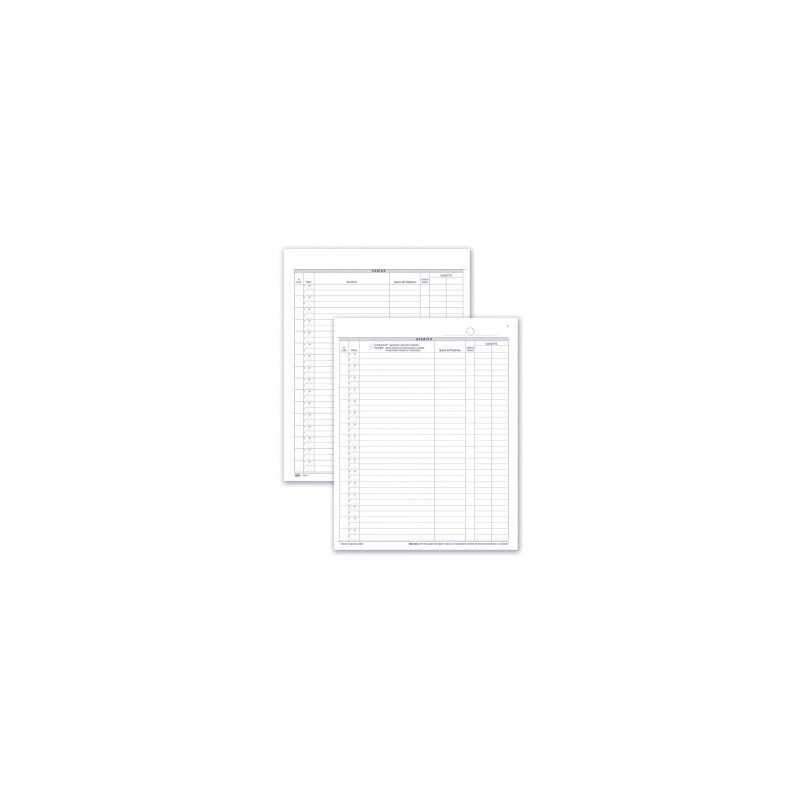 Registro Carico/Scarico Esplosivi 49pg Num 31x24,5 Cm
